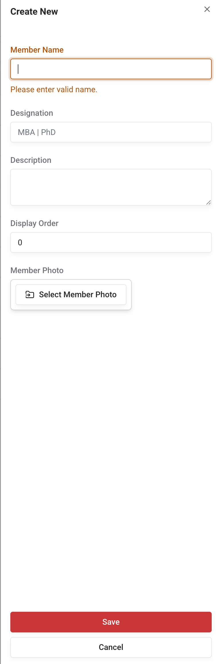 Member Editor Member Editor