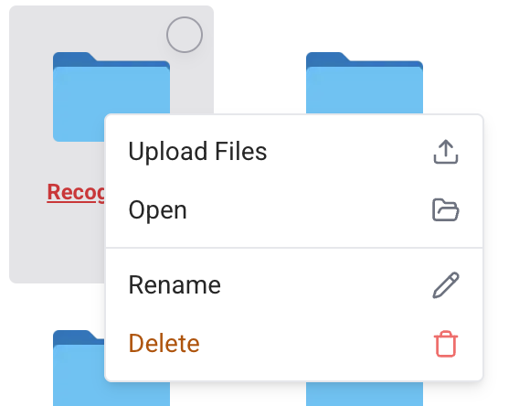 Directory Context Menu Directory Context Menu
