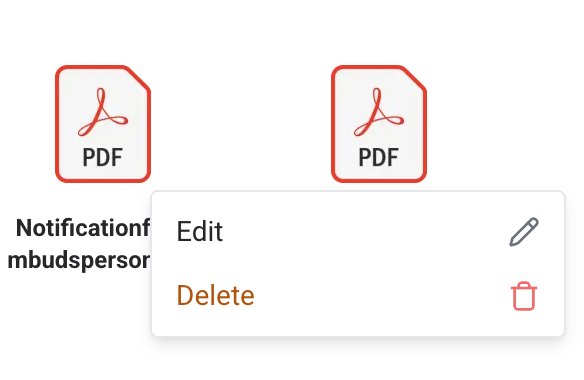 File Context Menu File Context Menu