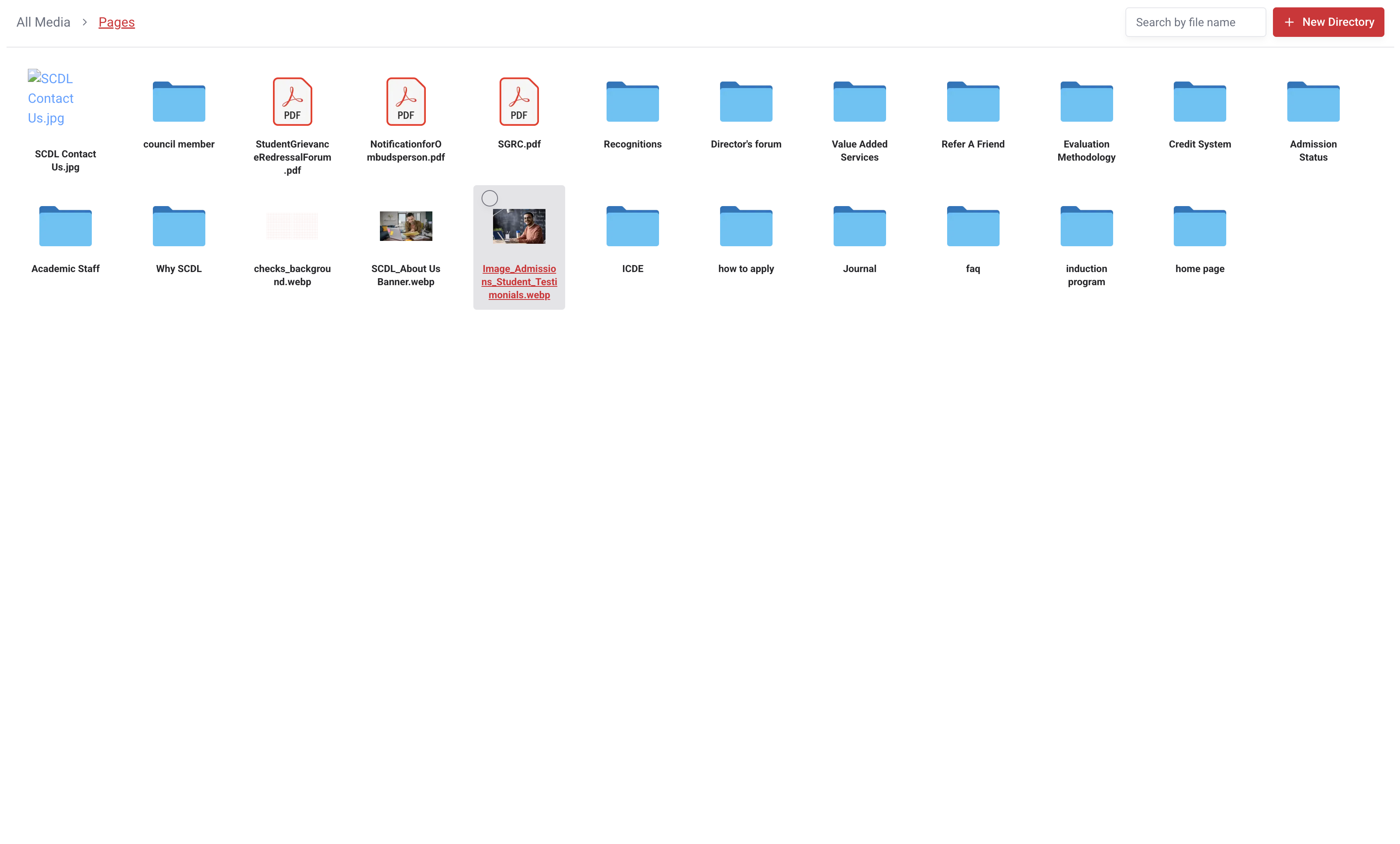 Media Gallery Overview Media Gallery Overview