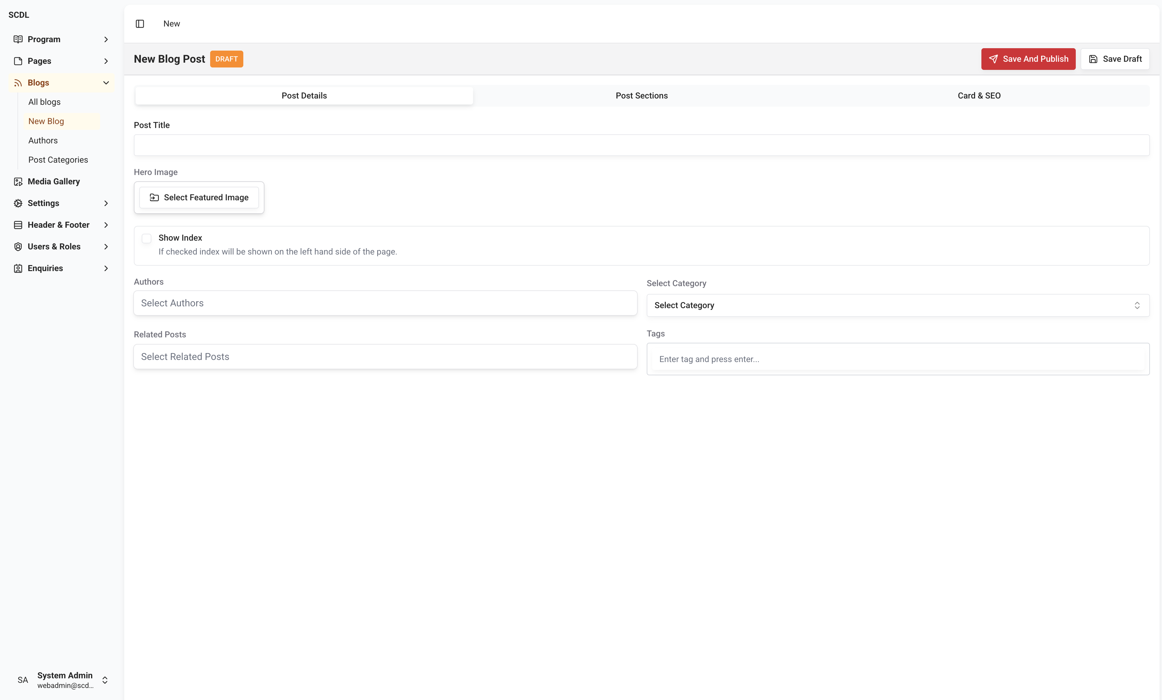 Post Editor Post Editor