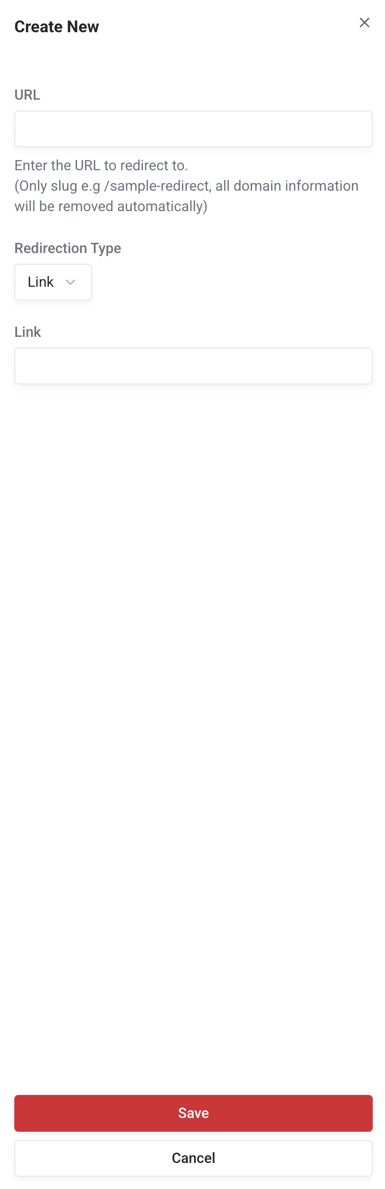 URL Redirection Editor URL Redirection Editor