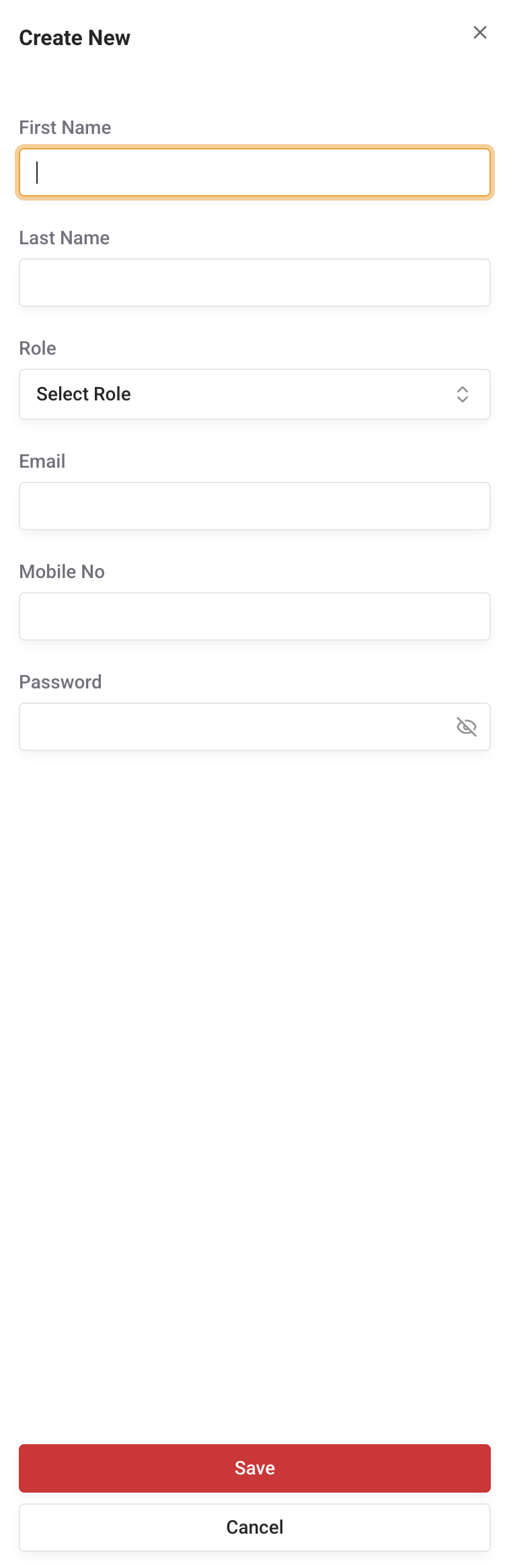 User Editor User Editor